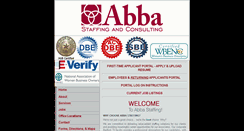 Desktop Screenshot of abbastaffing.com